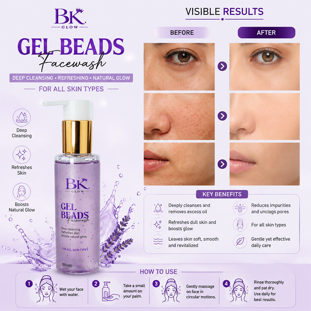BK GLOW Gel Beads Facewash