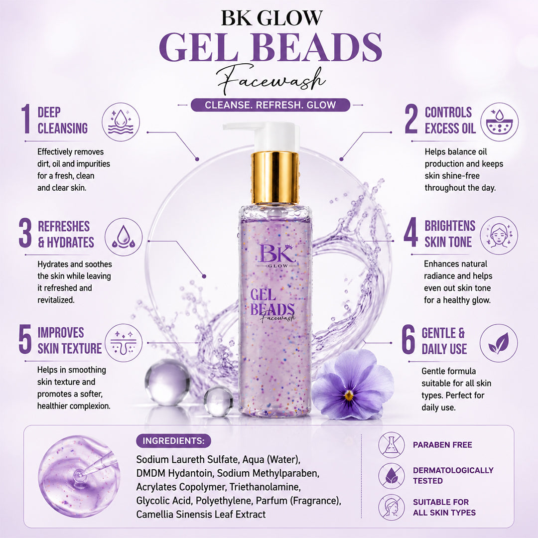 BK GLOW Gel Beads Facewash